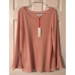 ELLE Peach Belle Sleeve Sweater